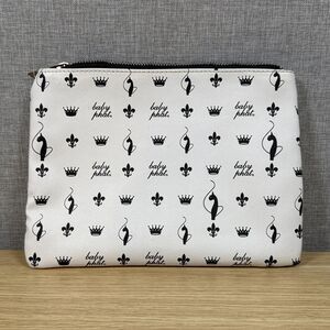 Baby Phat Monogram Cat Logo Zipper Pouch Makeup Cosmetic Bag Y2K Retro Classic